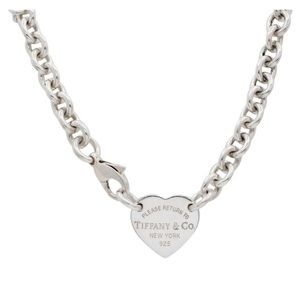 Tiffany & Co Heart Tag Chain Link Choker